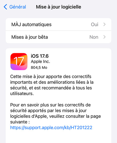Apple améliore la sécurité avec iOS 17.6 et iPadOS 17.6 | Bhmag  Apple améliore la sécurité avec iOS 17.6 et iPadOS 17.6