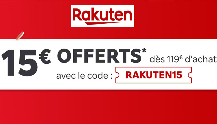 Bon Plan : voilà 15€ de réduction chez Rakuten | Bhmag  Bon Plan : voilà 15€ de réduction chez Rakuten