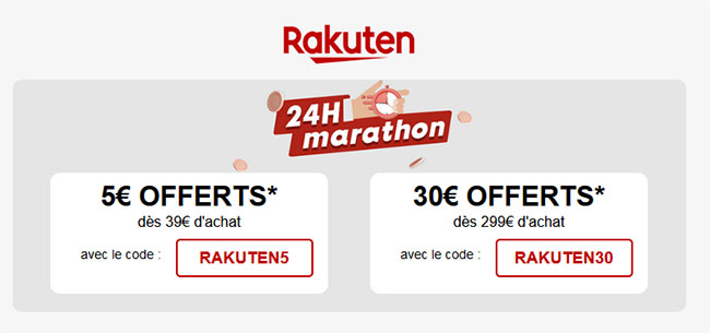 Bon Plan : Rakuten propose deux codes promos aujourd'hui | Bhmag Bon Plan : Rakuten propose deux codes promos aujourd'hui