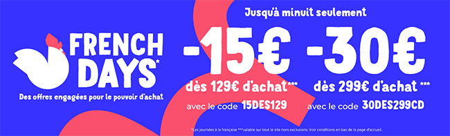  French Days : CDiscount offre maintenant 30€ de remise