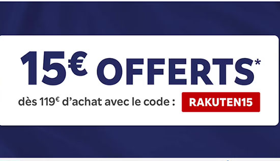 French Days 2024 : Rakuten offre 15€ de réduction | Bhmag French Days 2024 : Rakuten offre 15€ de réduction