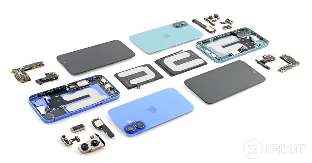 iFixit démonte les iPhone 16 et leur attribue la note de 7 | Bhmag  iFixit démonte les iPhone 16 et leur attribue la note de 7