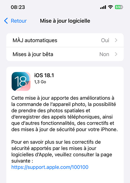 iOS 18.1 et iPadOS 18.1 avec Apple Intelligence disponibles | Bhmag  iOS 18.1 et iPadOS 18.1 avec Apple Intelligence disponibles