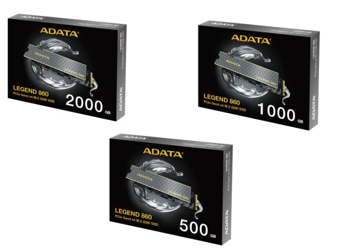  ADATA lance le Legend 860 : un SSD M.2. d'entrée de gamme