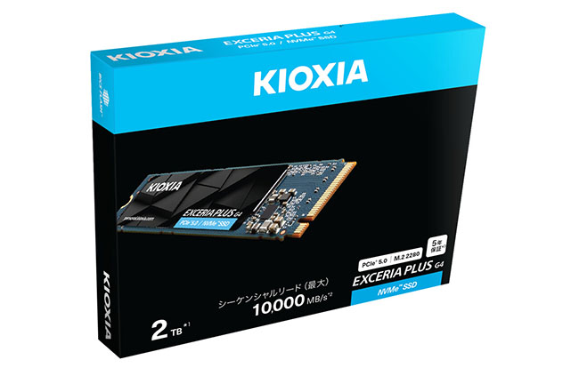 Les SSD M.2. PCie 5.0 Kioxia Exceria Plus G4 arrivent...