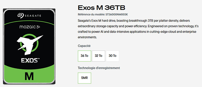 Seagate dégaine un disque dur EXOS M de 36 To | Bhmag  Seagate dégaine un disque dur EXOS M de 36 To