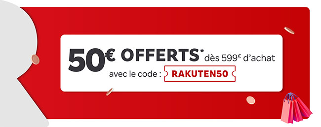 Bon Plan : Rakuten vous offre 50€ de réduction aujourd'hui