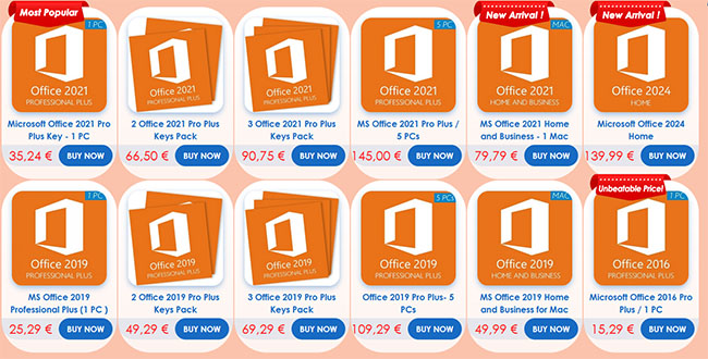 Microsoft Office 2021 et Windows 11 à partir de 10€ | Bhmag Microsoft Office 2021 et Windows 11 à partir de 10€