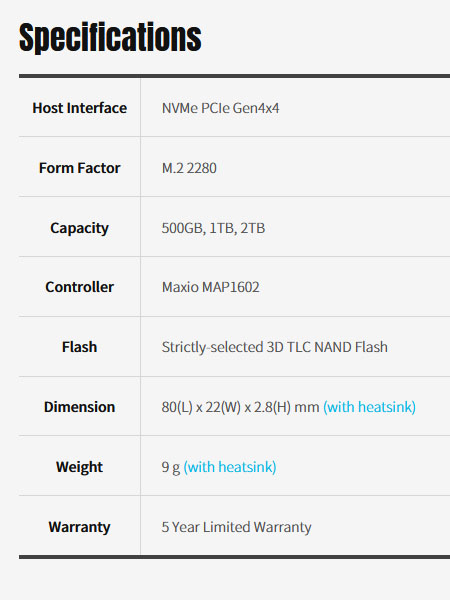  KLEVV lance un nouveau SSD PCIe 4.0 : le CRAS C925G