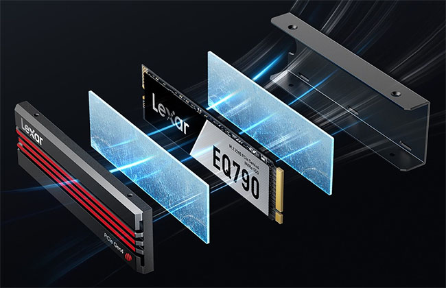 Le SSD LEXAR EQ790 se pare d'un dissipateur thermique | Bhmag Le SSD LEXAR EQ790 se pare d'un dissipateur thermique