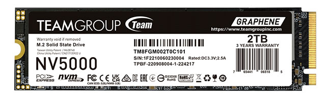 Un SSD PCIe 4.0 d'entrée de gamme Team Group : le NV5000 ! | Bhmag Un SSD PCIe 4.0 d'entrée de gamme Team Group : le NV5000 !
