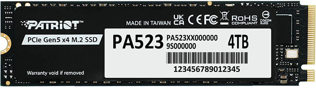 Patriot lance deux SSD M.2. NVMe : Viper PV563 et PA523 | Bhmag Patriot lance deux SSD M.2. NVMe : Viper PV563 et PA523