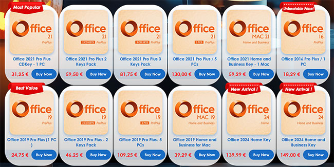  Promos Halloween : MS Office 2021 à 31€, Windows 11 à 13€