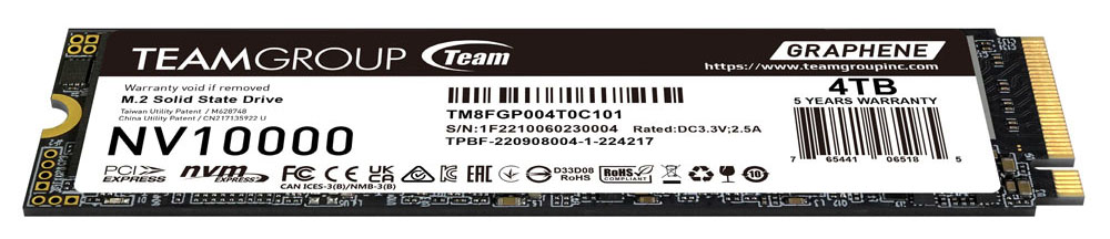  Team Group dévoile un nouveau SSD M.2. PCIe 5.0 : le NV10000