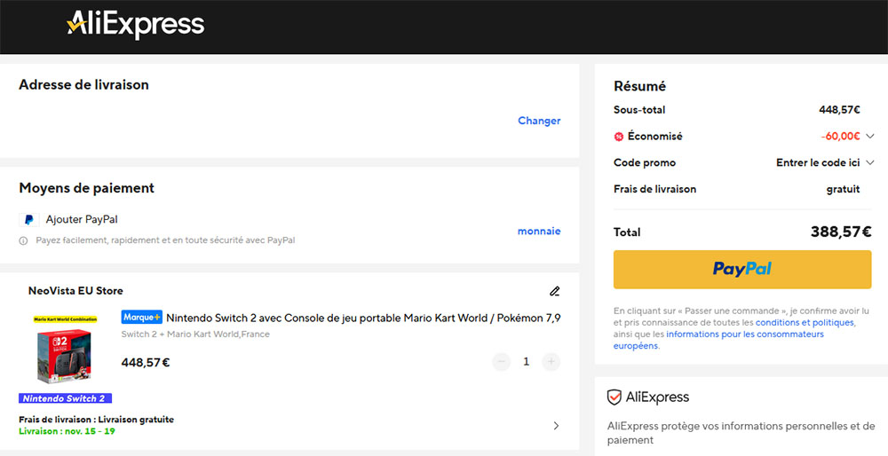  Pack Nintendo Switch 2 + Mario Kart World est dispo à 388€