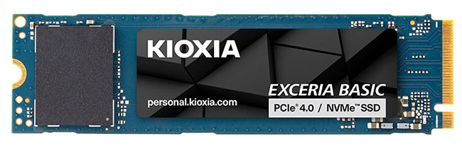  KIOXIA lance un nouveau SSD M.2. PCIe 4.0 : le Exceria Basic