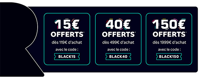  Black Friday profitez de 15, 40, 150€ de remise sur Rakuten