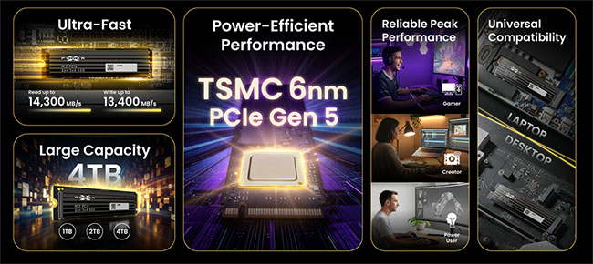  Silicon Power présente un SSD PCIe 5.0 performant : le XS90