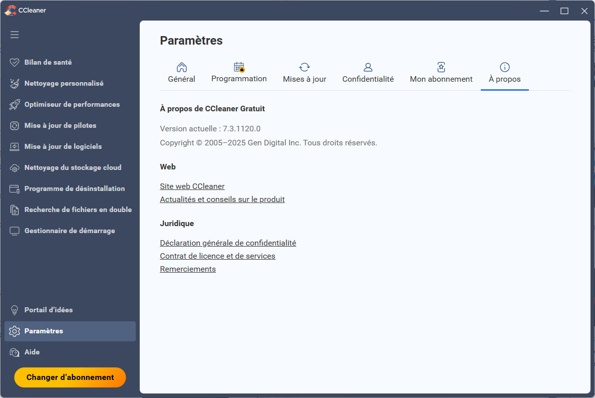  Piriform publie déjà la version 7.3 de CCleaner