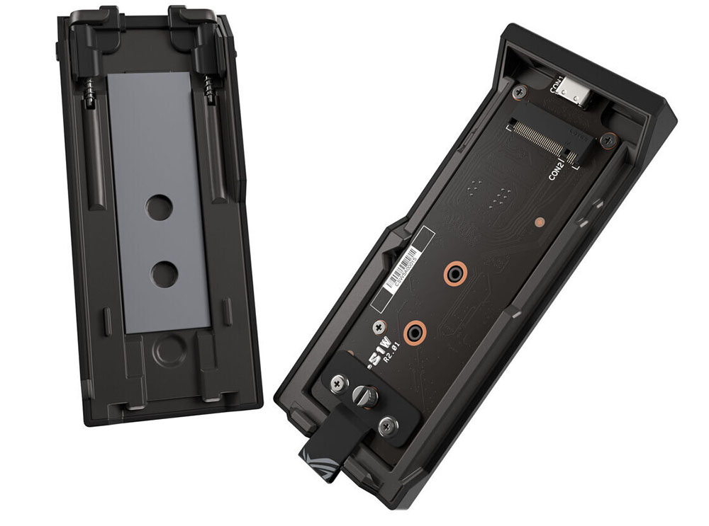  ASUS ROG Strix Aiolos : boîtier pour SSD M.2 NVMe et SATA