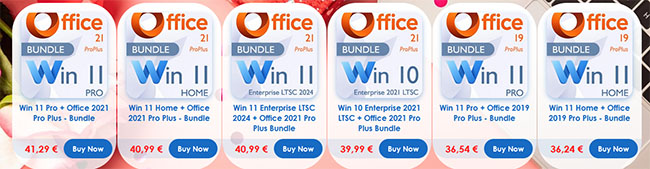  Super promo : Windows 11 et Office 2021 à partir de 12,25€ !