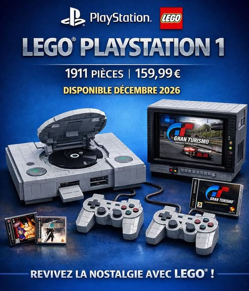  Bientôt un set Lego à l'effigie de la Playstation 1 ?