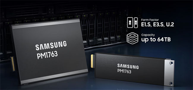  Mémoire HBM4E 48 Go et SSD 64 To (PCIe 6.0) chez Samsung
