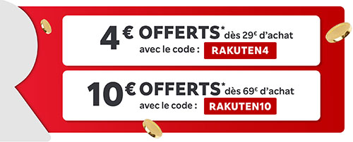  Pas moins de 6 codes promos à valoir sur Rakuten aujourd'hui