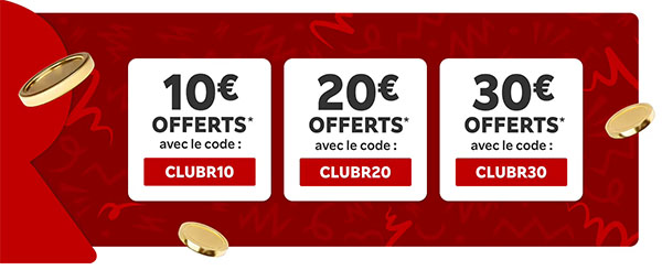  Pas moins de 6 codes promos à valoir sur Rakuten aujourd'hui