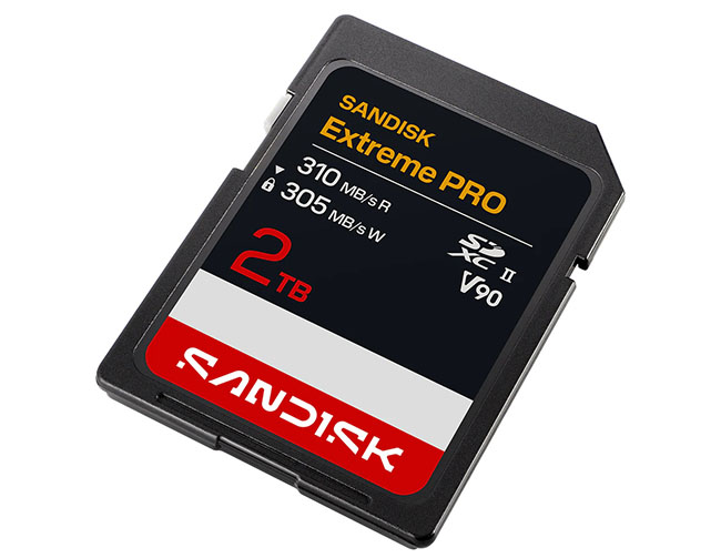  SanDisk Extreme PRO 2 To : une SDXC UHS-II qui coûte un bras